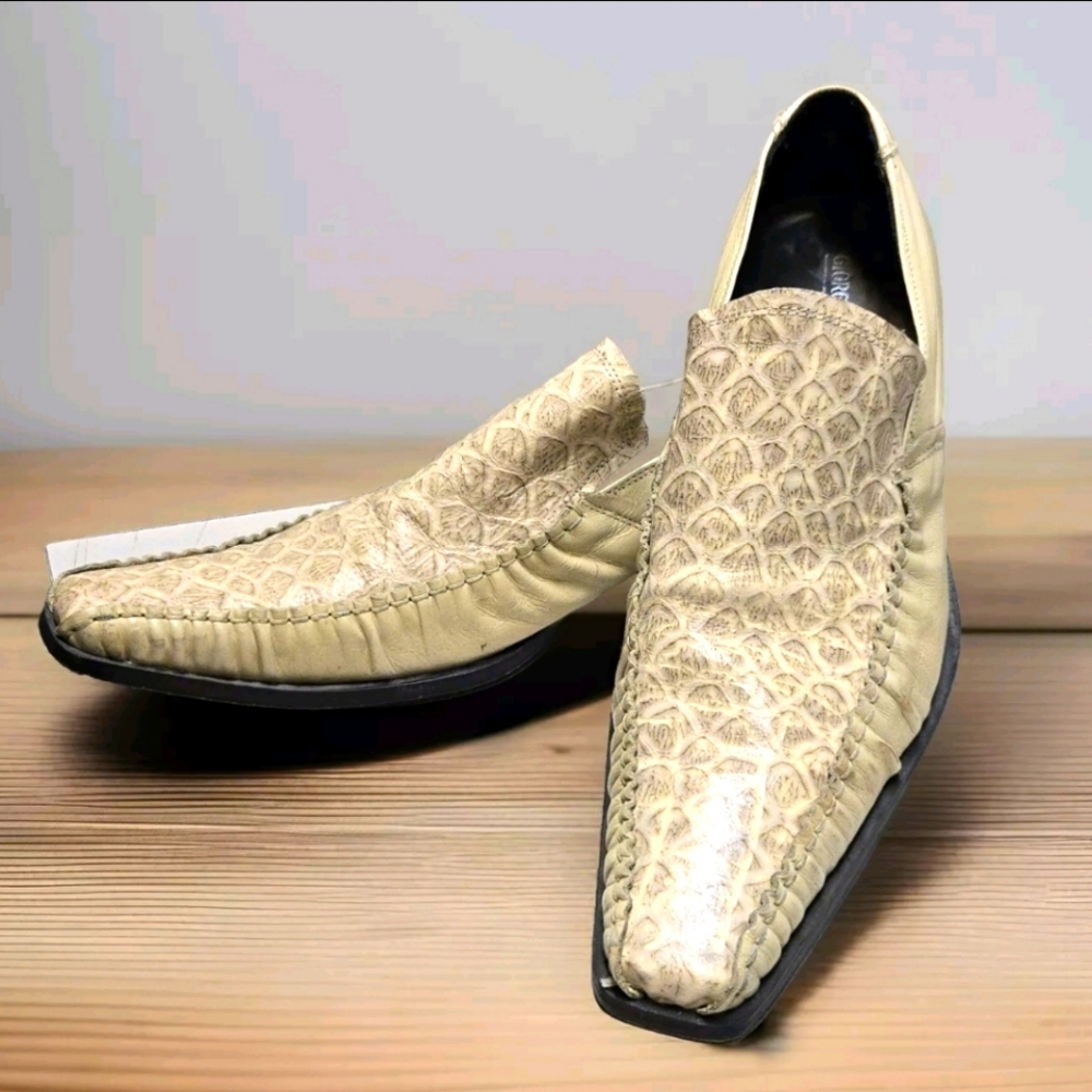 Vero Cuoio Men's Shoes Beige Western Cowboy Size US 10 EU 43